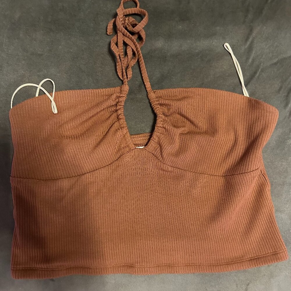 Aritzia Wilfred Merci Halter Top